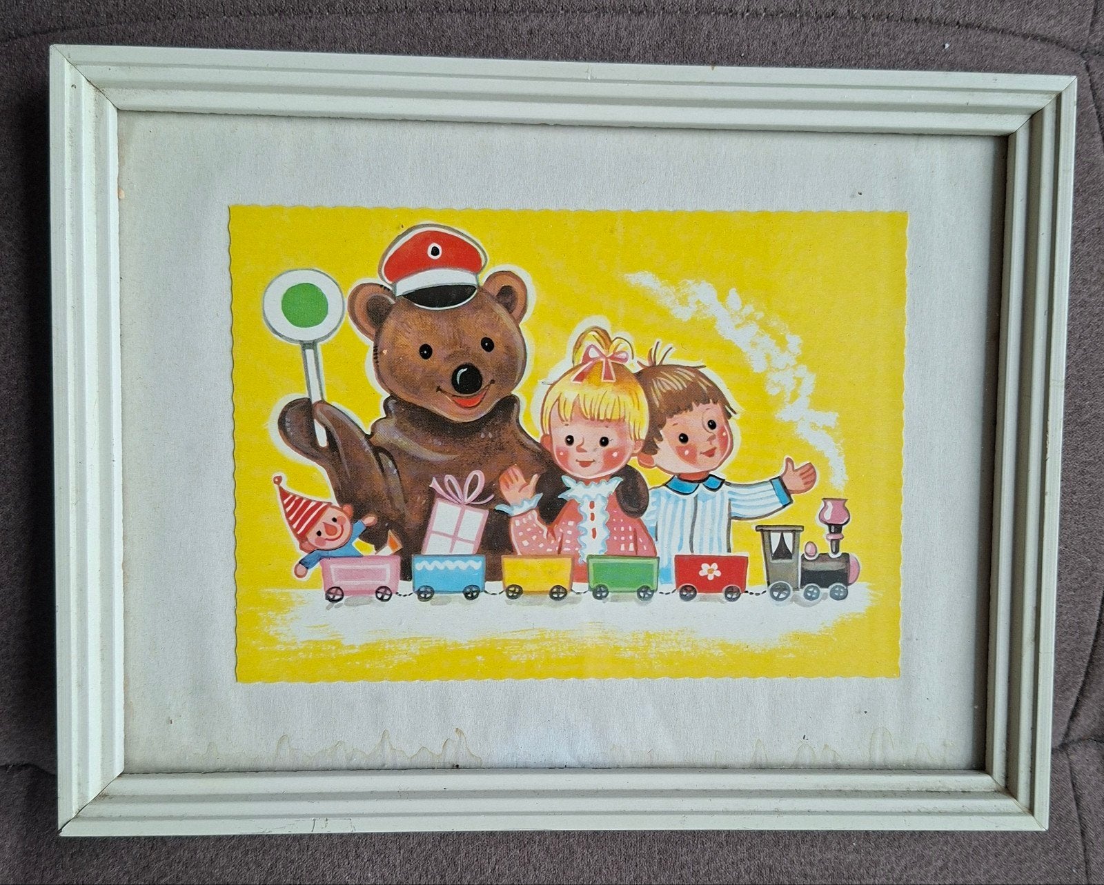 Vintage kinderschilderijtje (22 x 17 cm) Barend de Beer, Antiek en Kunst, Ophalen of Verzenden