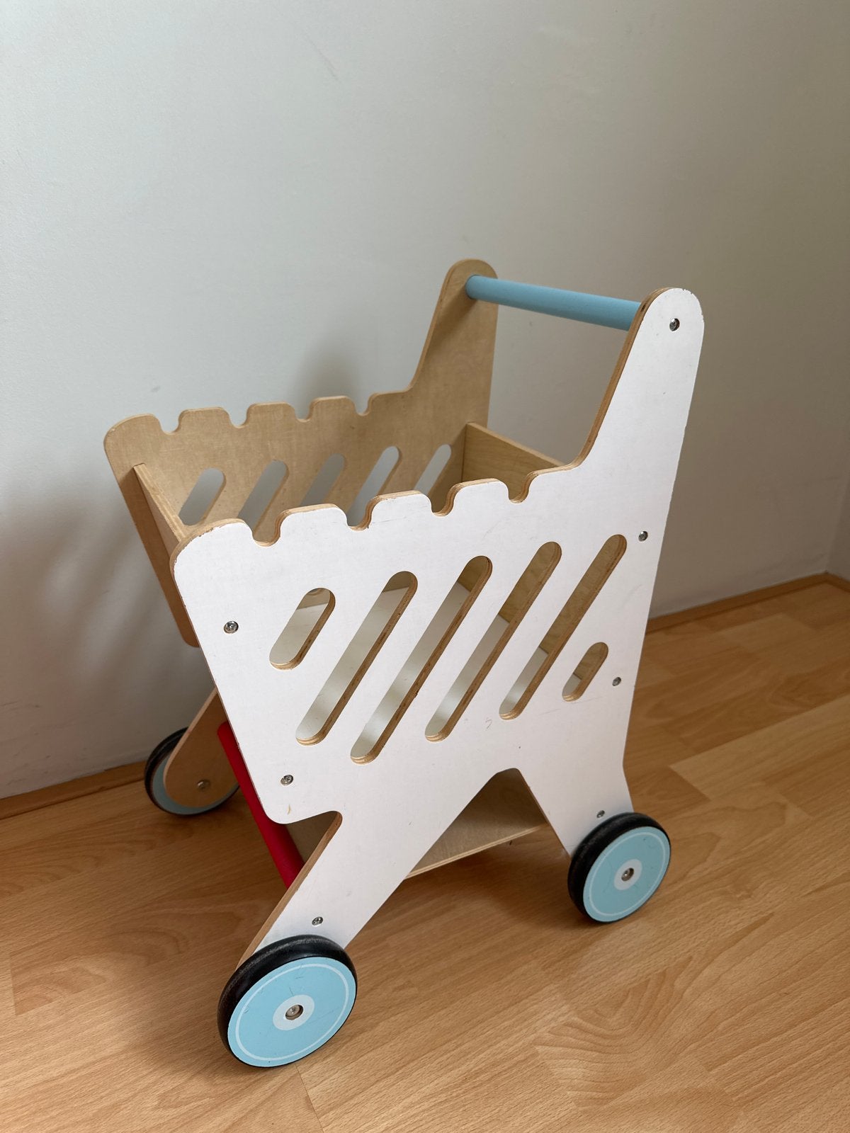 Houten loopwagen winkelwagen / winkelwagentje voor kinderen, Kinderen en Baby's, Speelgoed | Houten speelgoed, Ophalen of Verzenden