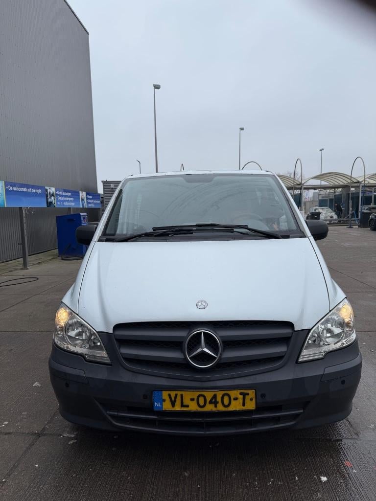 Mercedes-Benz Vito 113 CDI, L2 Dubbele Cabine, NAP, 5persoon, Auto's, Bestelauto's, 13 km/l, Euro 5, Zwart, Wit