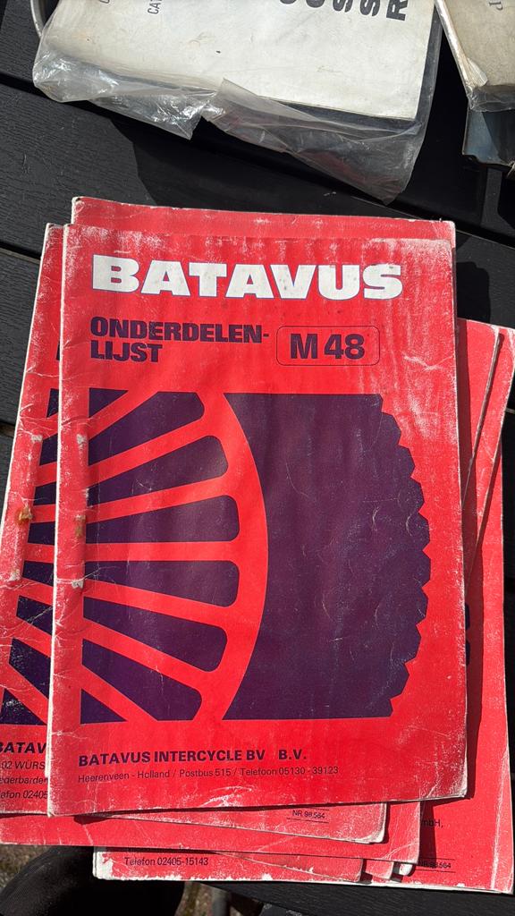 Batavus m48 onderdelen catalogus, Ophalen of Verzenden, Gebruikt