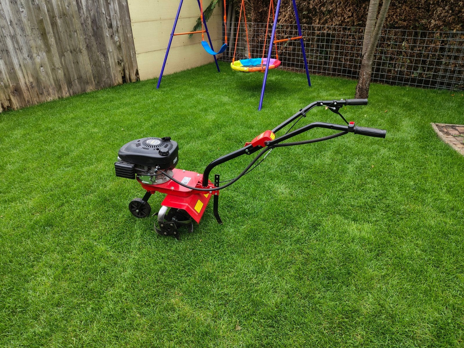 Tuinfrees 4 takt benzine RHODOS DG350, Ophalen, Zo goed als nieuw