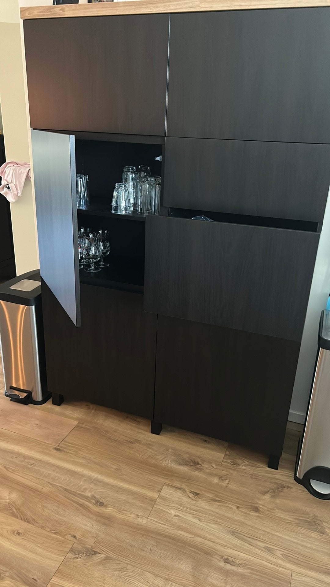IKEA Keuken kast kleur bruin met licht bruin blad, Ophalen, Zo goed als nieuw