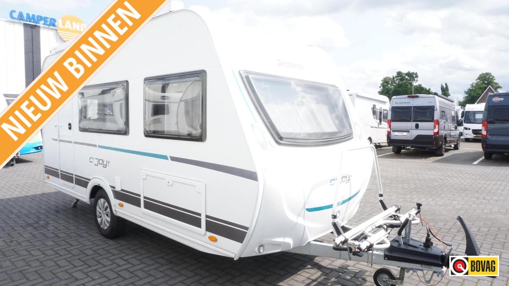 Dethleffs C'Joy 420 QSH Dakluifel/Voortent/Fietsd, Caravans en Kamperen, Schokbreker, Bedrijf, Treinzit, Dethleffs
