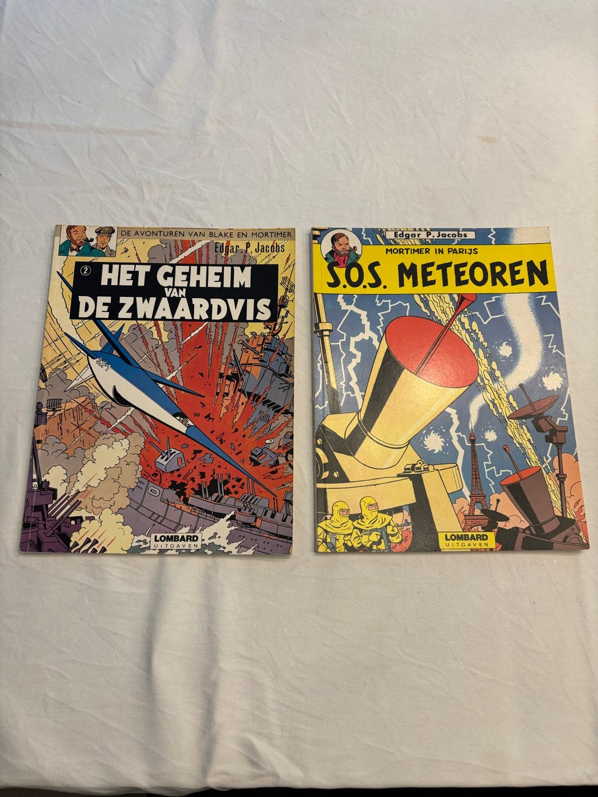 Blake en Mortimer: Het Geheim van de Zwaardvis & S.O.S. Mete, Meerdere stripboeken, Ophalen of Verzenden, Gelezen