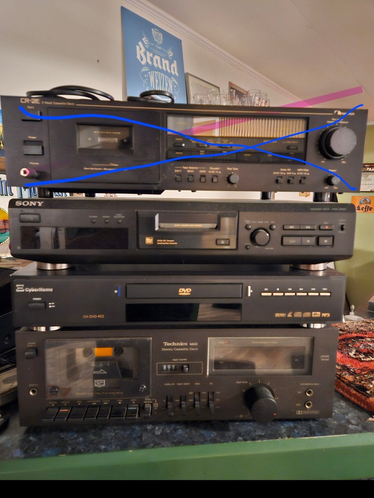Diverse decks, Audio, Tv en Foto, Cassettedecks, Ophalen of Verzenden, Overige merken
