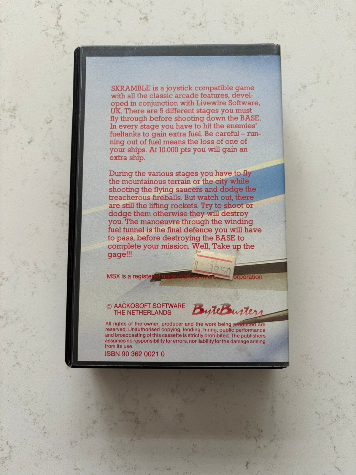 Spel MSX Skramble, Ophalen of Verzenden