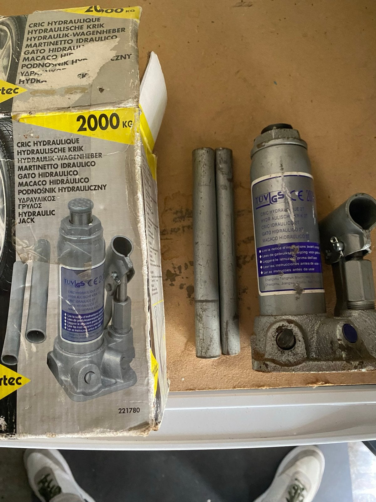 Potkrik en Jerrycans, Ophalen, Gebruikt, Hydraulisch, Potkrik
