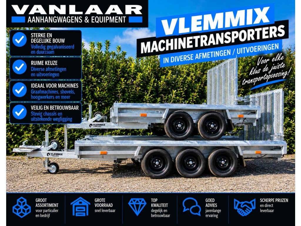 Vlemmix Machinetransporter Hoogwerkertransporter ACTIEPRIJS, Niet ingevuld, Nieuw, Niet ingevuld, Niet ingevuld