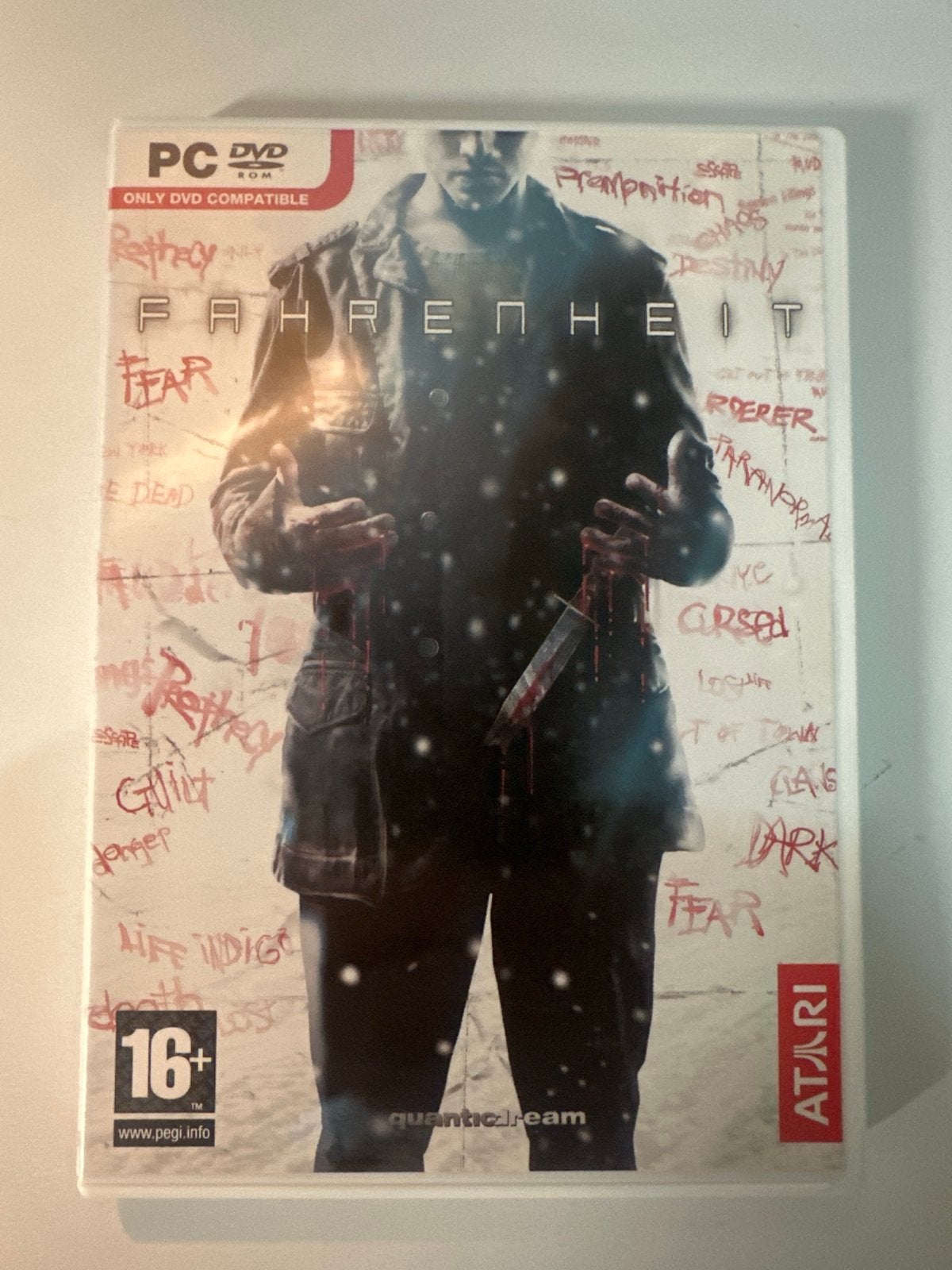 Fahrenheit (Indigo Prophecy) PC DVD-ROM - Avontuur/Actie, Avontuur en Actie, 1 speler, Ophalen of Verzenden, Zo goed als nieuw