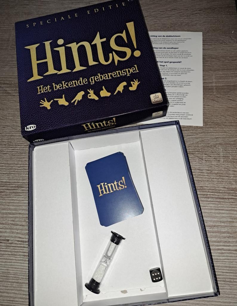 Hints! Het bekende gebarenspel - Speciale Editie, Hobby en Vrije tijd, Gezelschapsspellen | Bordspellen, Ophalen of Verzenden