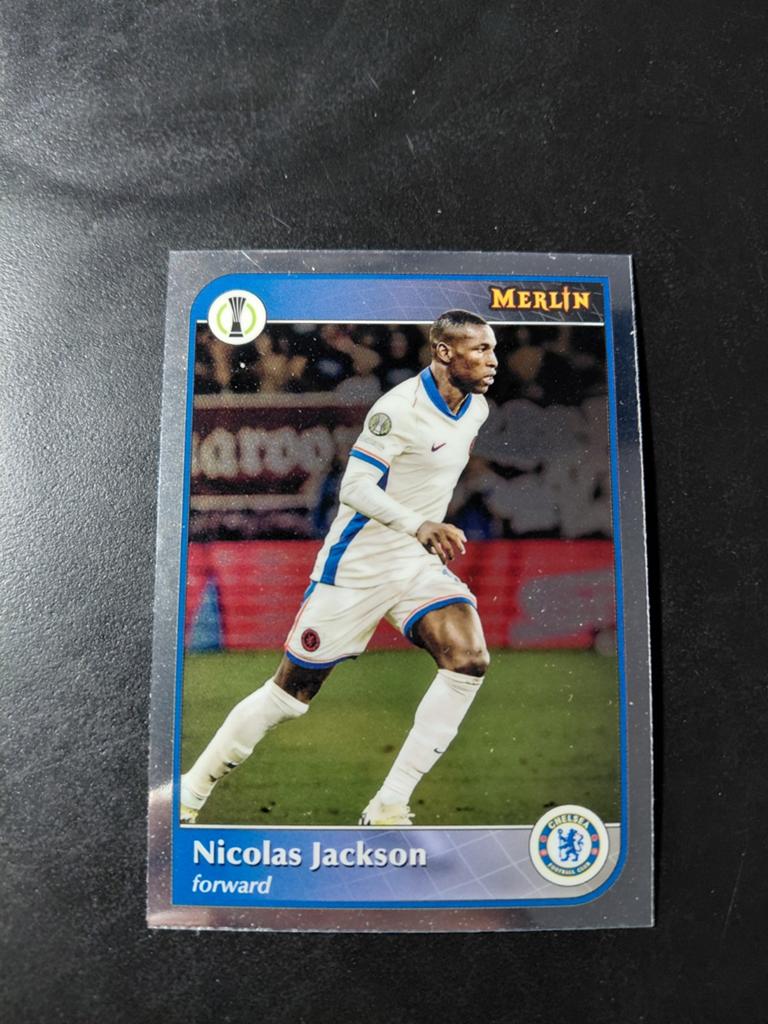 Nicolas jackson (chelsea/bayern munchen) topps merlin chrome, Ophalen of Verzenden, Nieuw, Buitenlandse clubs, Spelerskaart