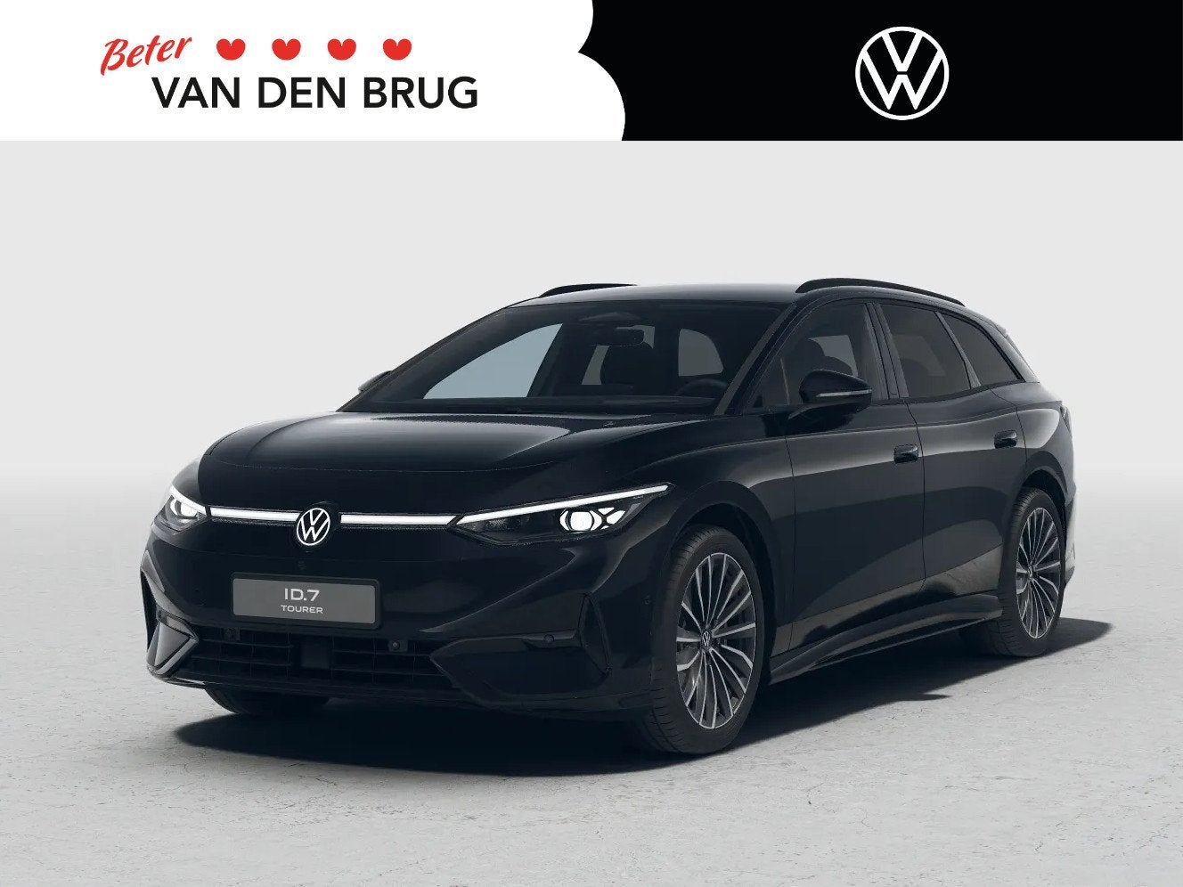 Volkswagen ID.7 Tourer Limited Edition Plus 77 kWh 286 PK |, Automaat, Achterwielaandrijving, Zwart, Verwarmde buitenspiegels