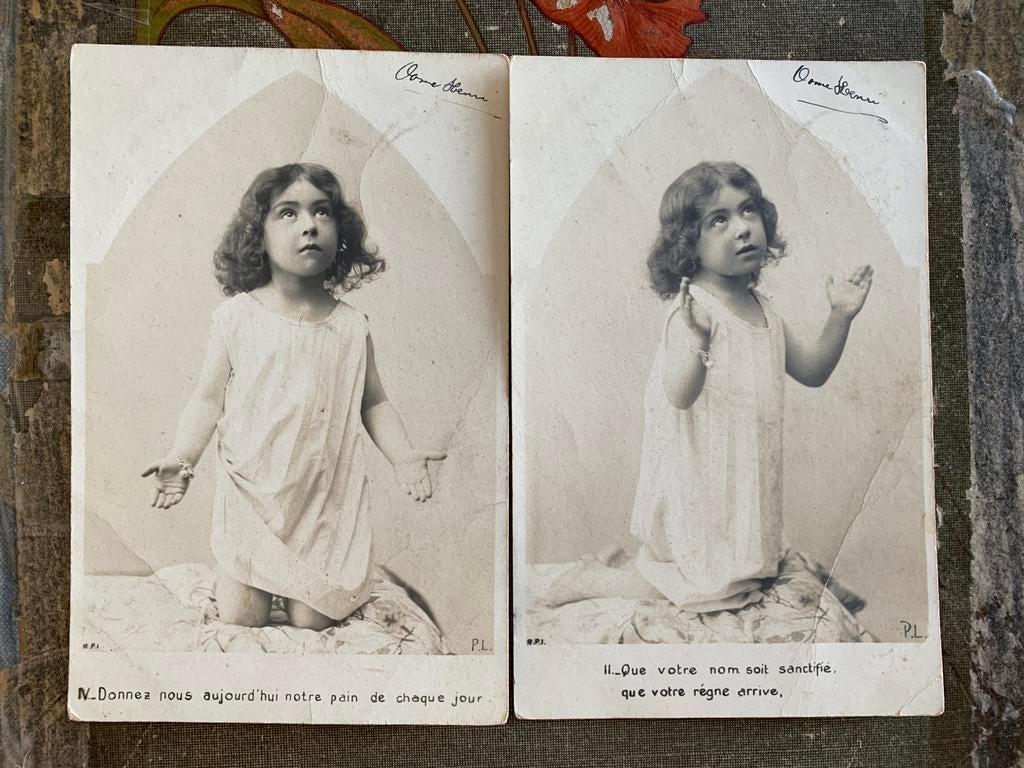 1904 Biddend meisje (NN), Ophalen of Verzenden, Voor 1920, Gelopen, Kinderen