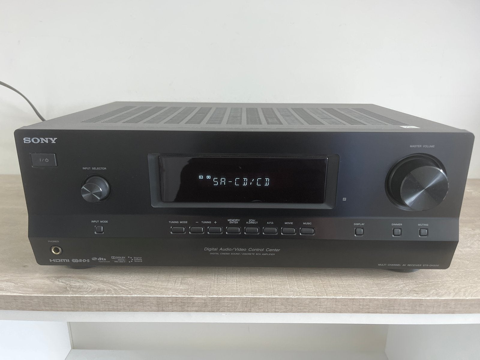Sony STR-DH500 Multi Channel AV met afstandsbediening, Audio, Tv en Foto, Versterkers en Receivers, Ophalen of Verzenden, Zo goed als nieuw
