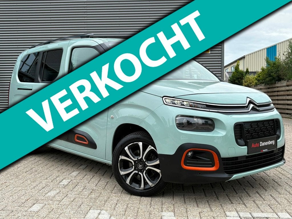 Citroen Berlingo XL 1.2 PureTech Shine XTR! 7-PERSAUTOMAAT,C, Auto's, Citroën, Stof, Zwart, 1199 cc, Origineel Nederlands