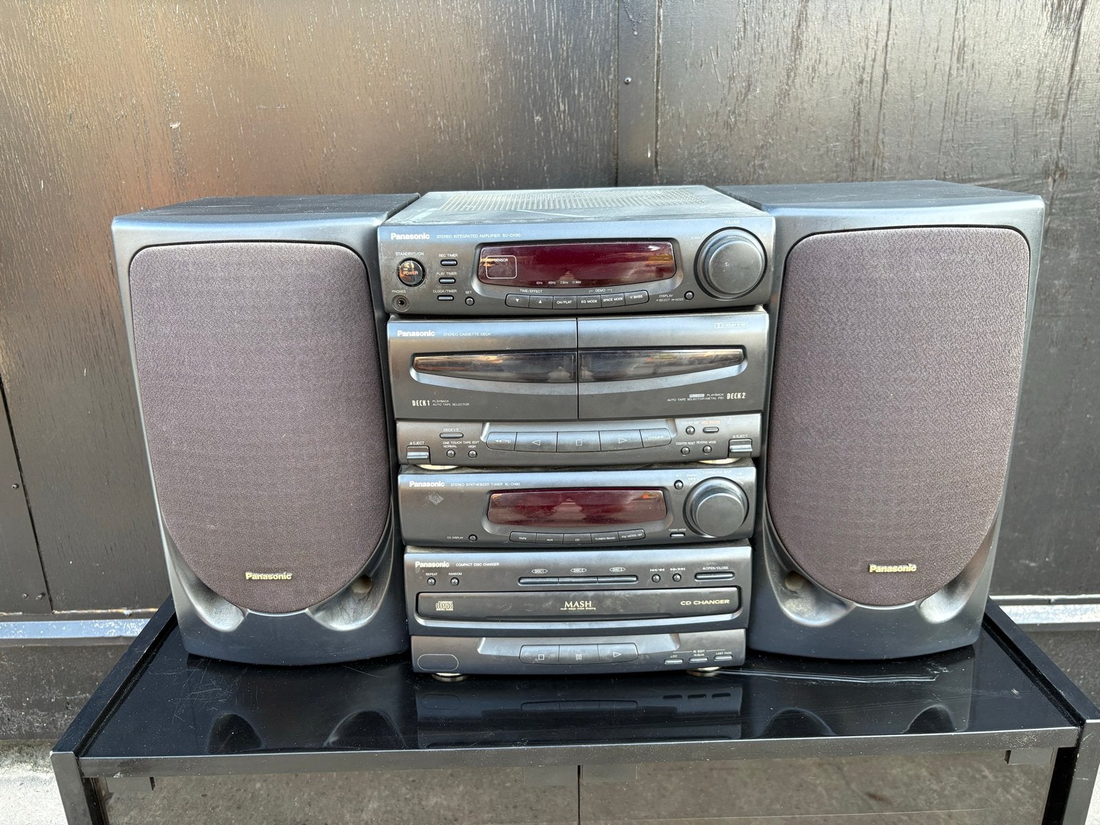 Panasonic Stereotoren met CD-wisselaar en dubbel cassettedec, Gebruikt, Cassettedeck, Losse componenten, Ophalen