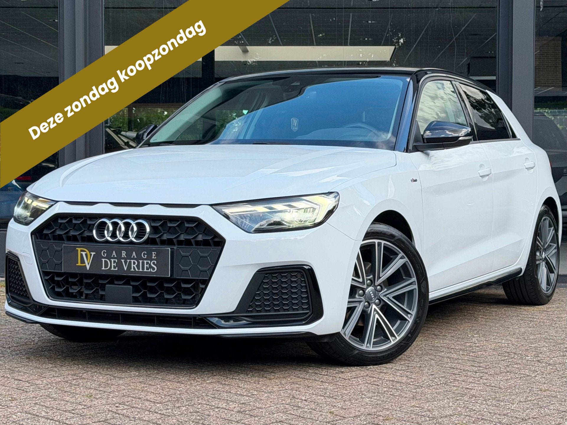 Audi A1 Sportback 35 TFSI S Line Edition Aut Matrix Virtual, Auto's, Audi, Stof, Zwart, 4 cilinders, 150 pk