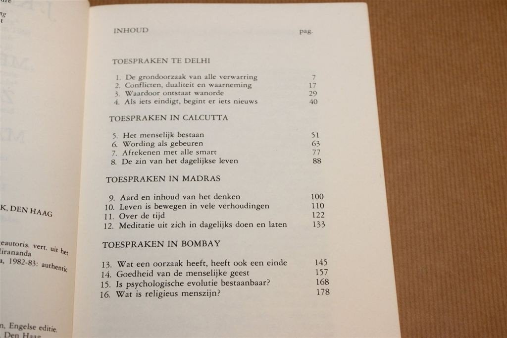 Mens Zijn Zonder Maatstaf — Krishnamurti, Lezingen 1986, Ophalen of Verzenden, Gelezen, Overige onderwerpen, Achtergrond en Informatie