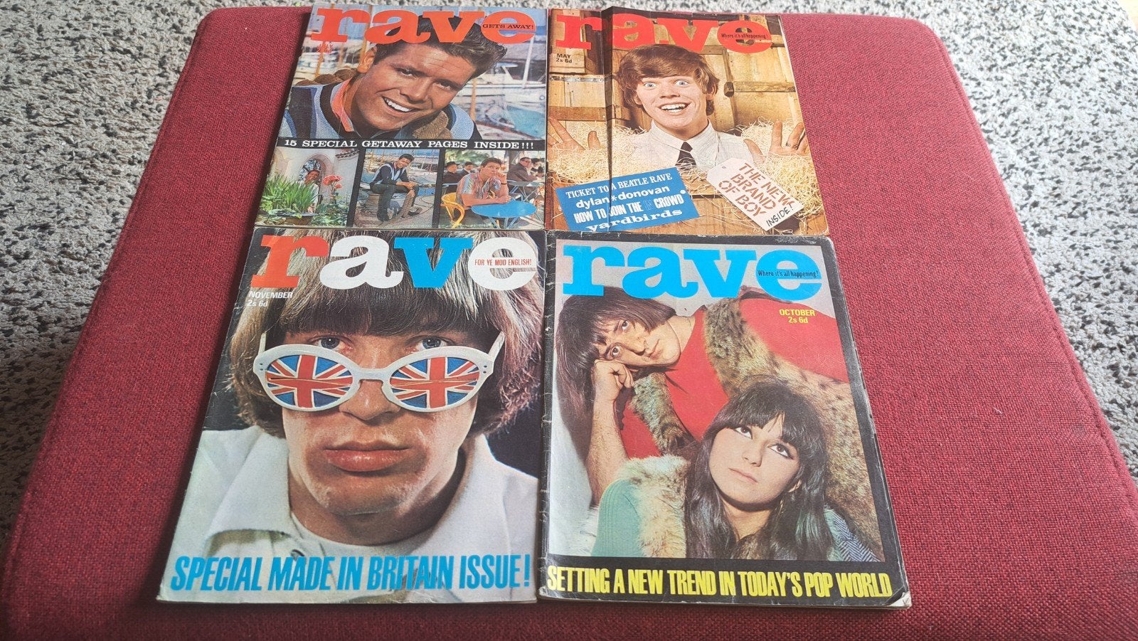 Rave magazines 1965 (Beatles, Who, Kinks, Stones, Dylan), Ophalen of Verzenden, 1960 tot 1980, Tijdschrift