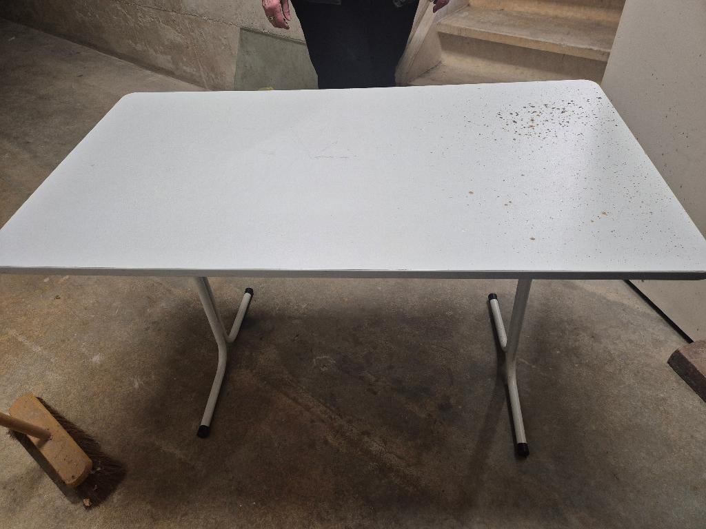 tuintafel opvouwbaar 60x120, Ophalen, Gebruikt, Rechthoekig, Kunststof