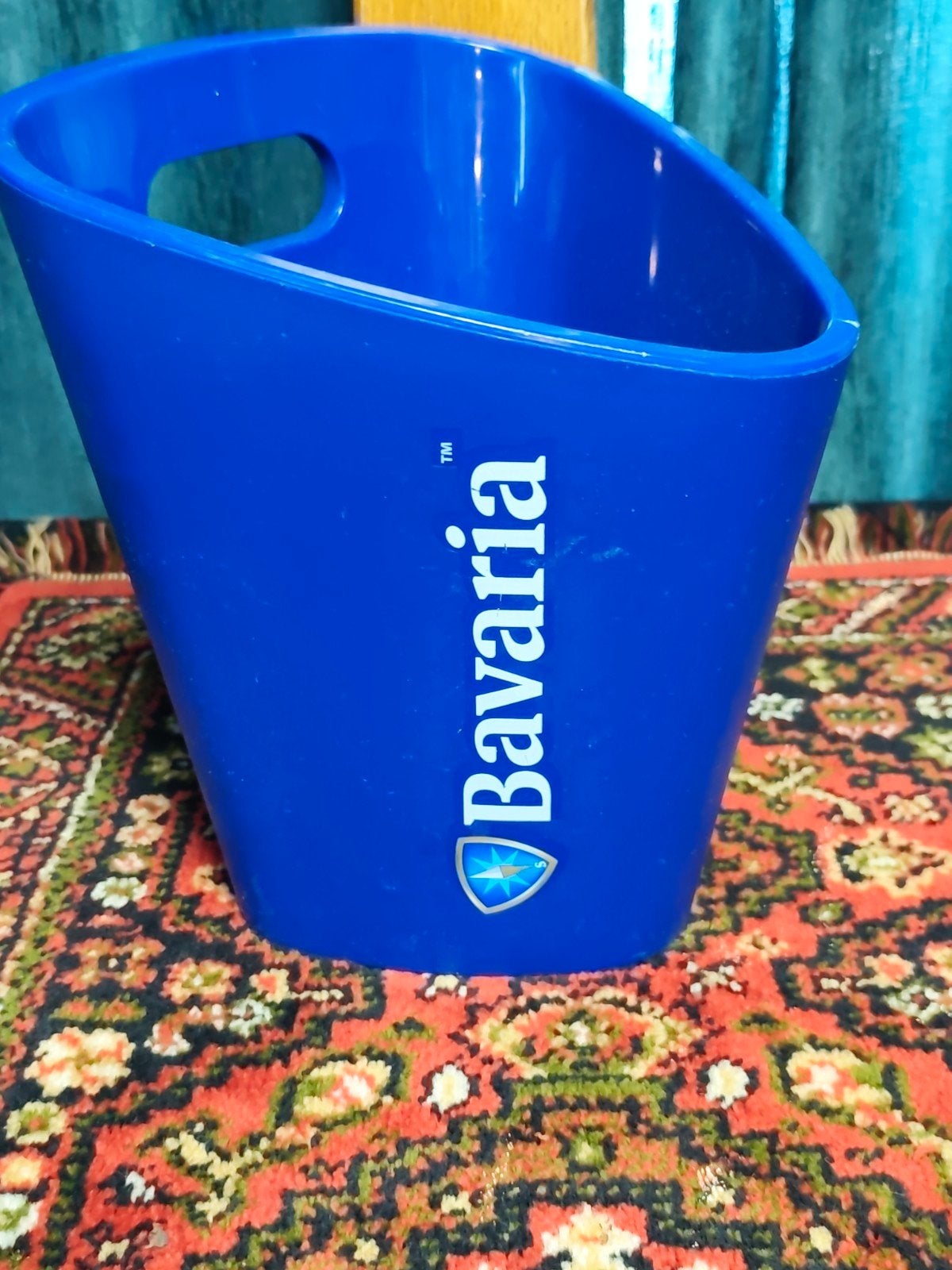 Mooie Bavaria IJsemmer / Ice Bucket, Ophalen of Verzenden, Gebruikt, Blauw, Kunststof