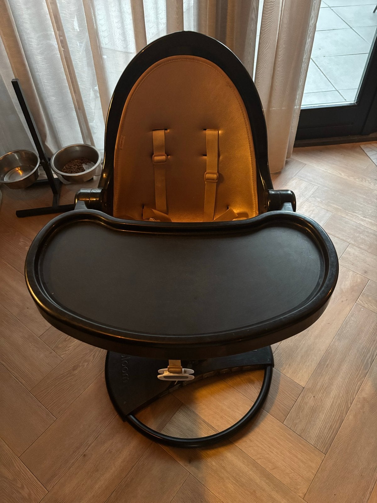 Bloom Fresco Chrome kinderstoel - Zwart met goud, Kinderen en Baby's, Kinderstoelen, Ophalen of Verzenden, Zo goed als nieuw, Overige typen
