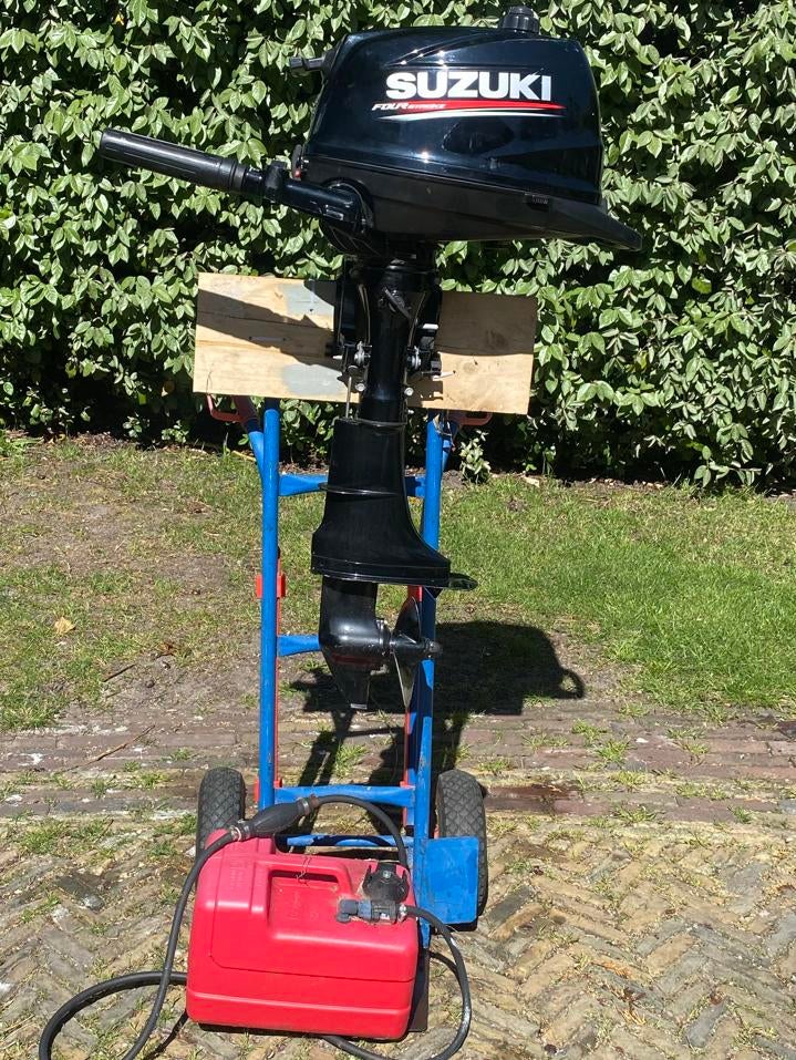 Suzuki kortstaart buitenboordmotor  DF5 A, Ophalen, Gebruikt, 5 tot 10 pk, Viertaktmotor
