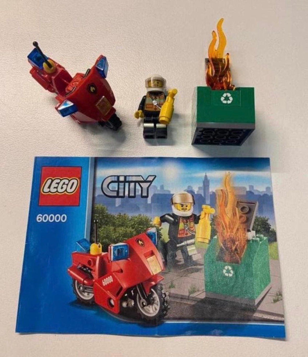 Lego 60000 brandweermotor, City, Lego, Ophalen of Verzenden, Zo goed als nieuw