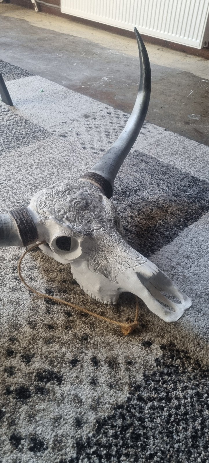 Decoratieve schedel met Hoorns - Indiaanse Stijl, Ophalen, Gebruikt, Overige stijlen, Kunststof