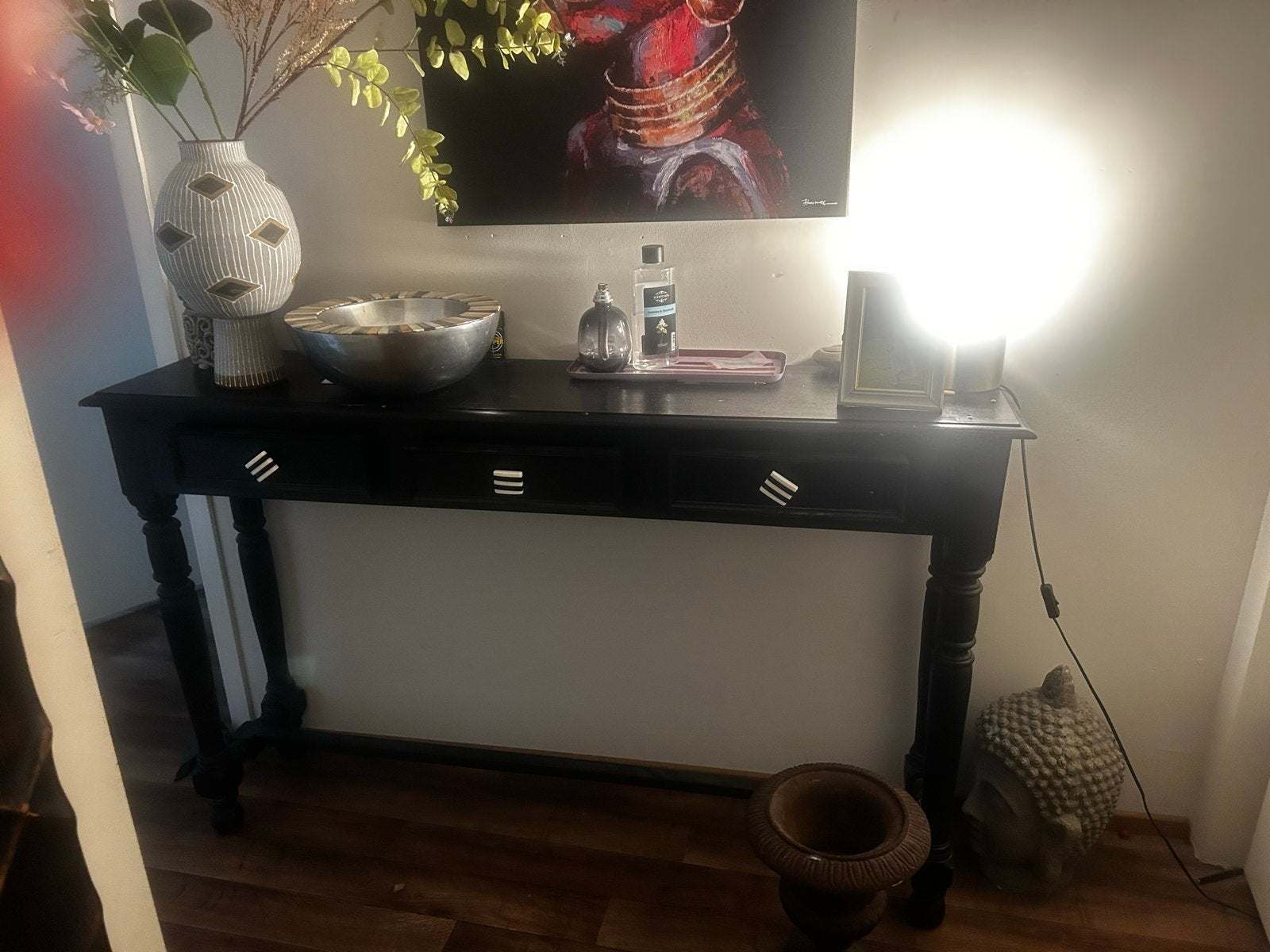 Haltafel Zwart - 150x95x35 cm, Huis en Inrichting, Ophalen, Gebruikt, 75 cm of meer, 60 cm of meer