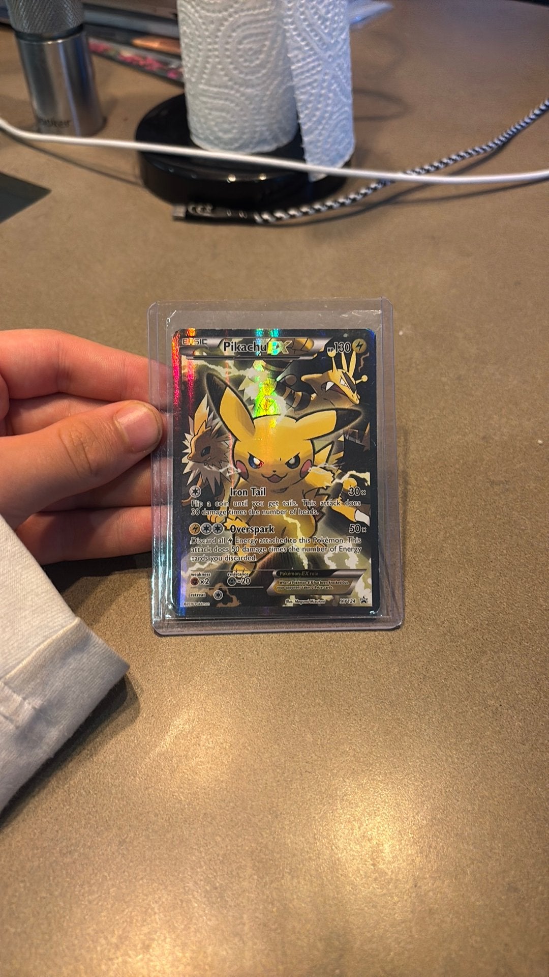 Pikachu EX pokemon kaart, Verzenden, Gebruikt