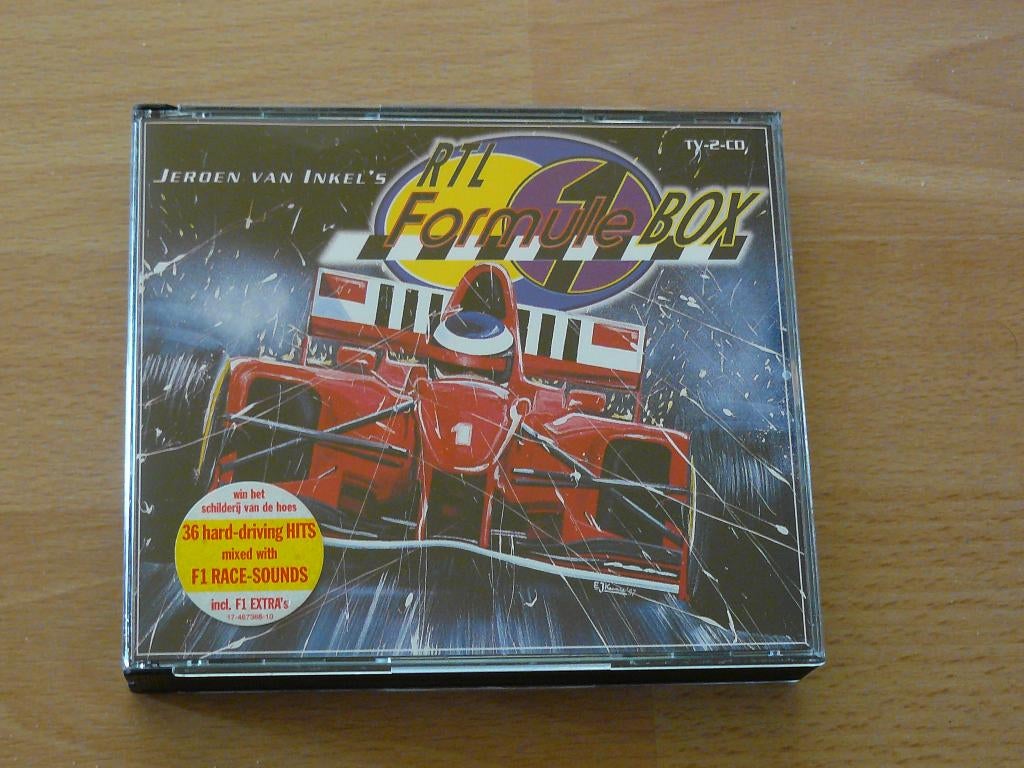 2 CD box Jeroen van Inkel's Formule 1 box, Cd's en Dvd's, Verzenden, Gebruikt