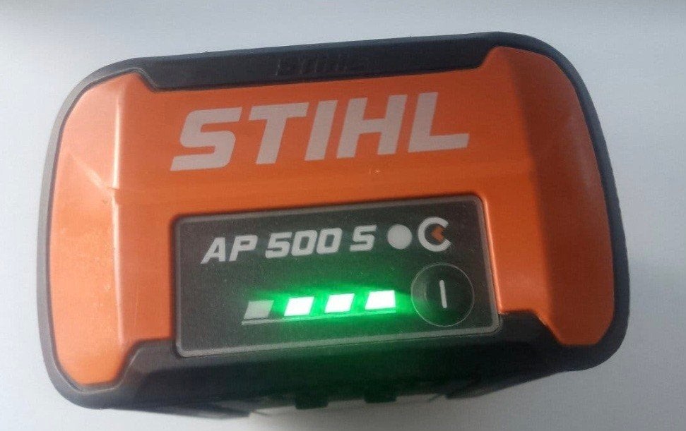 Stihl Ap500S accu, Ophalen, Gebruikt