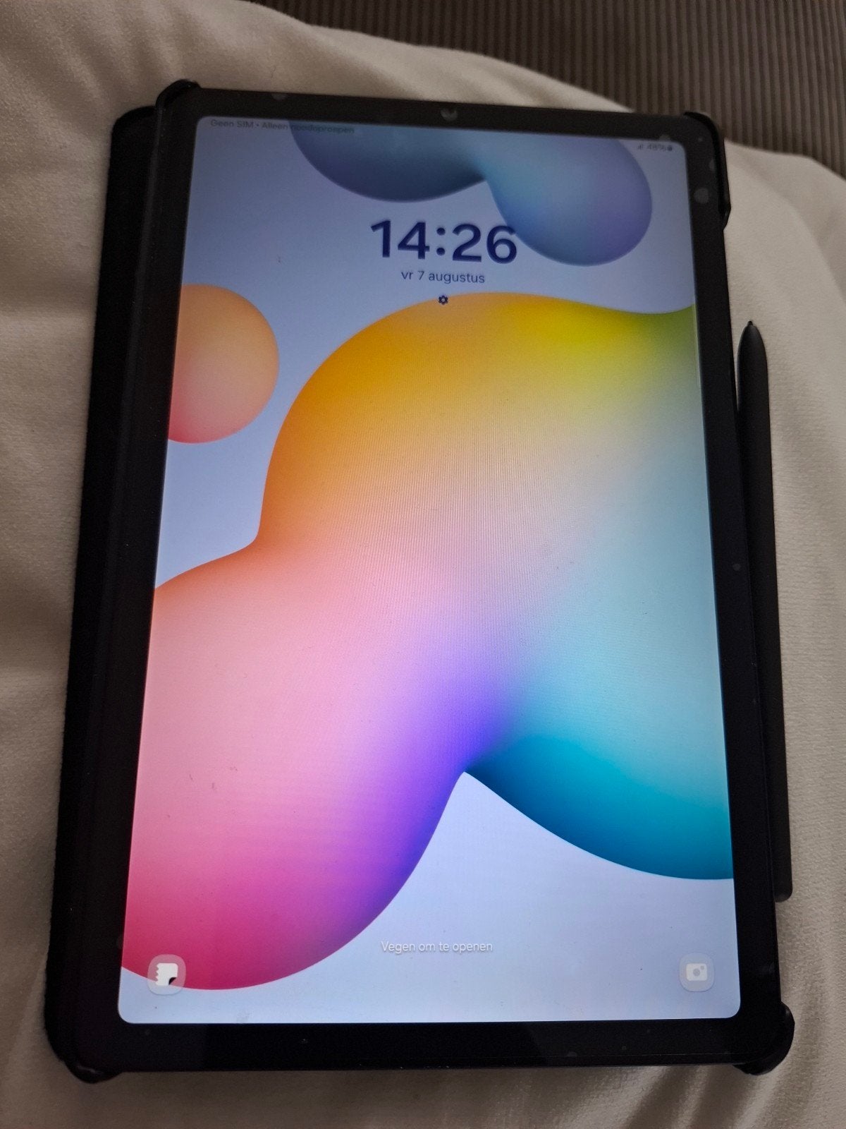 Samsung Galaxy Tab S6 Lite P619| S Pen|Bookcase, Computers en Software, Android Tablets, SM-P619, Zo goed als nieuw, 128 GB, Wi-Fi en Mobiel internet