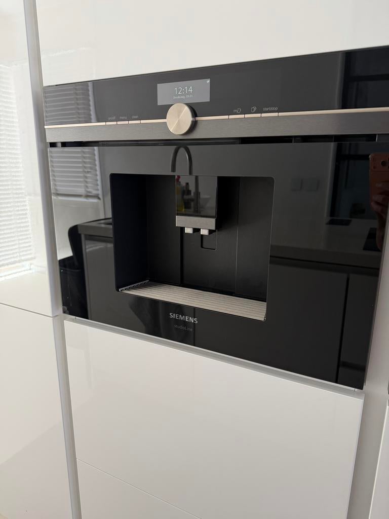 Siemens inbouw koffiemachine 45x60 cm, Ophalen, 10 kopjes of meer, Koffiemachine, Koffiebonen