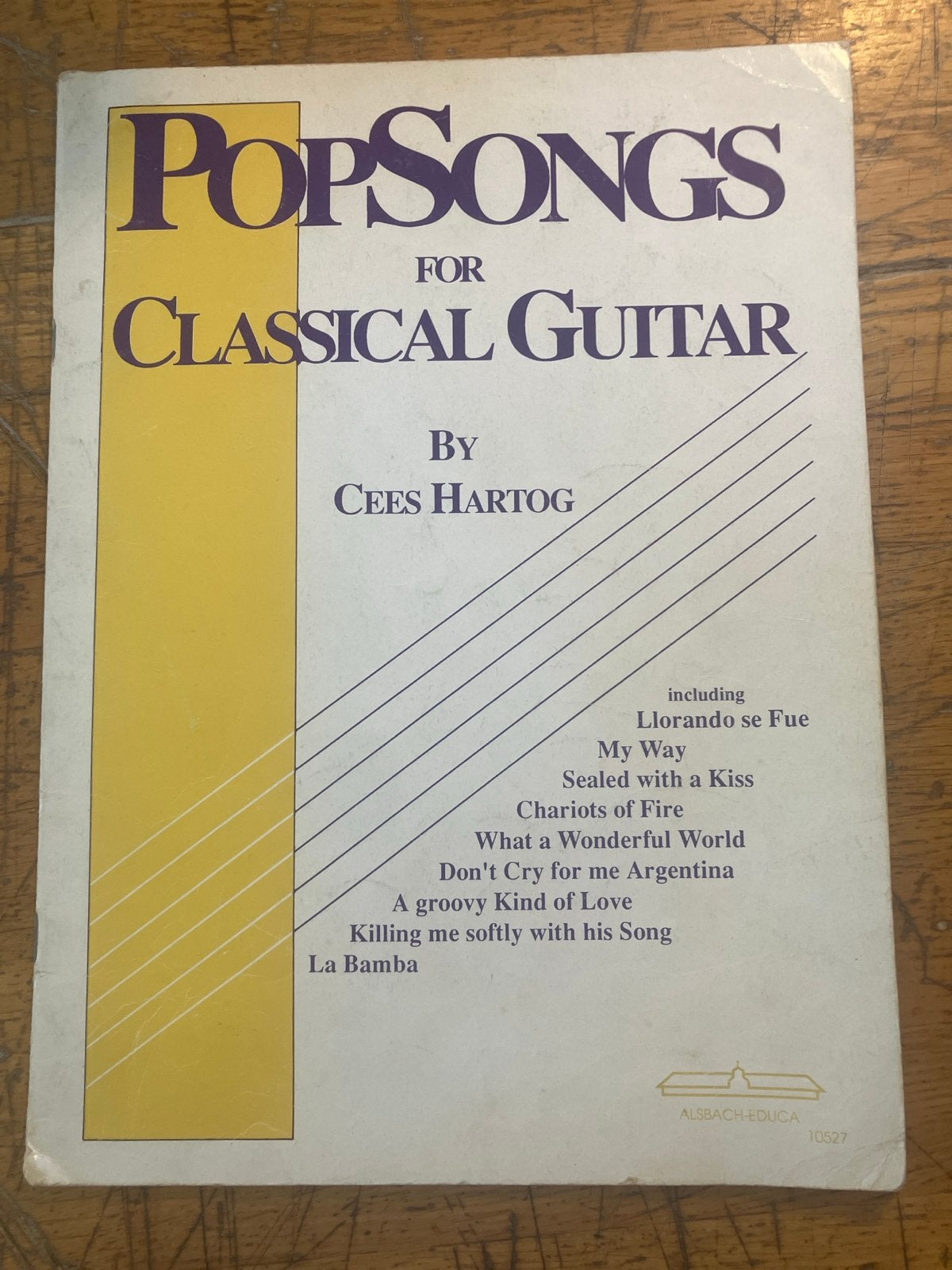 Popsongs voor Klassieke Gitaar - Cees Hartog, Les of Cursus, Ophalen of Verzenden, Populair, Gitaar