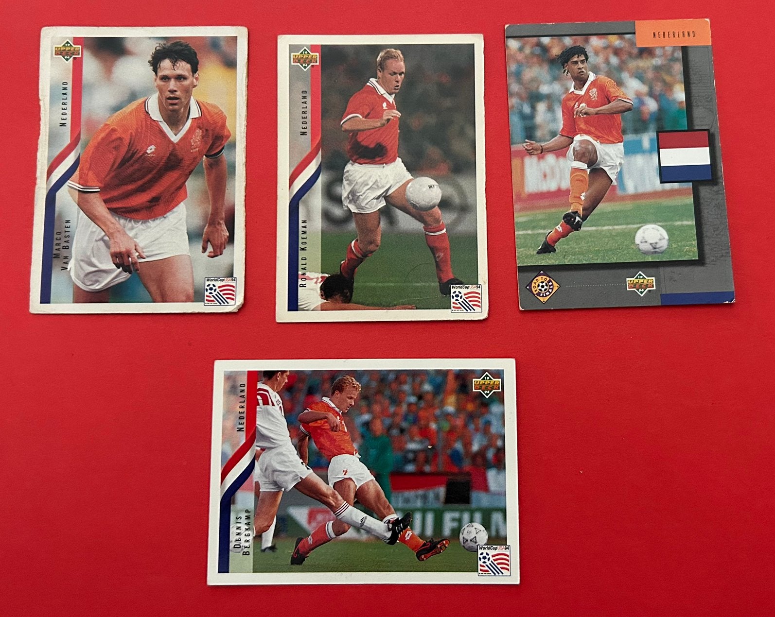 World Cup 94 - USA - van Basten - Bergkamp, Ophalen of Verzenden, Zo goed als nieuw, Ajax, Spelerskaart