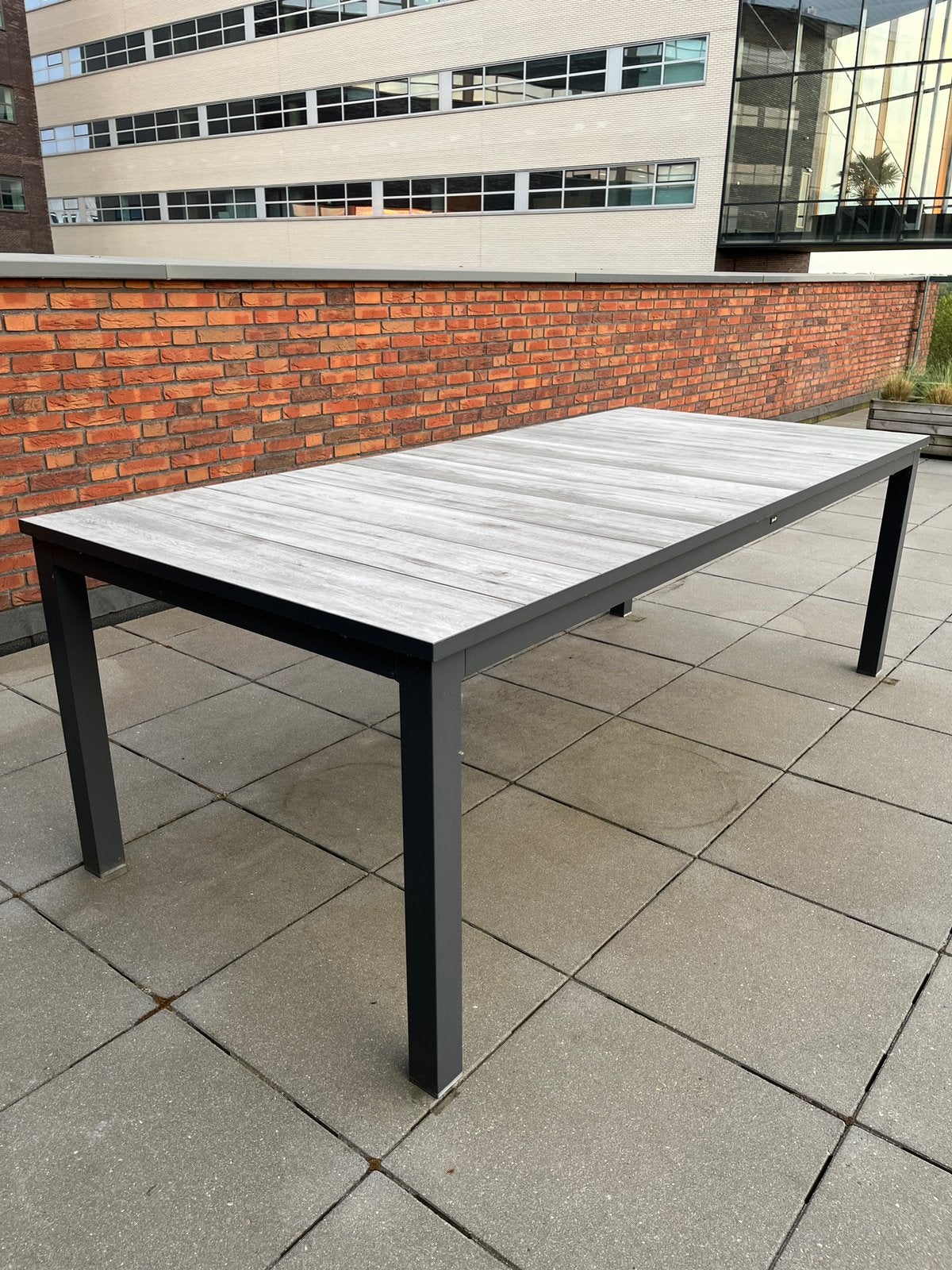 Tuintafel Hartman, Ophalen, Zo goed als nieuw, Rechthoekig, Aluminium