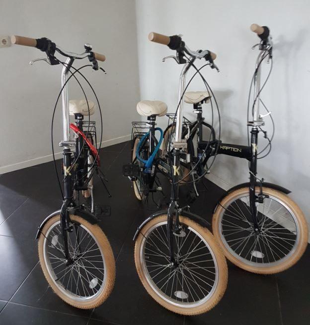 Drie Vouwfietsen zgan en niet gebruikt, Velgrem, Versnellingen, Zo goed als nieuw, Ophalen