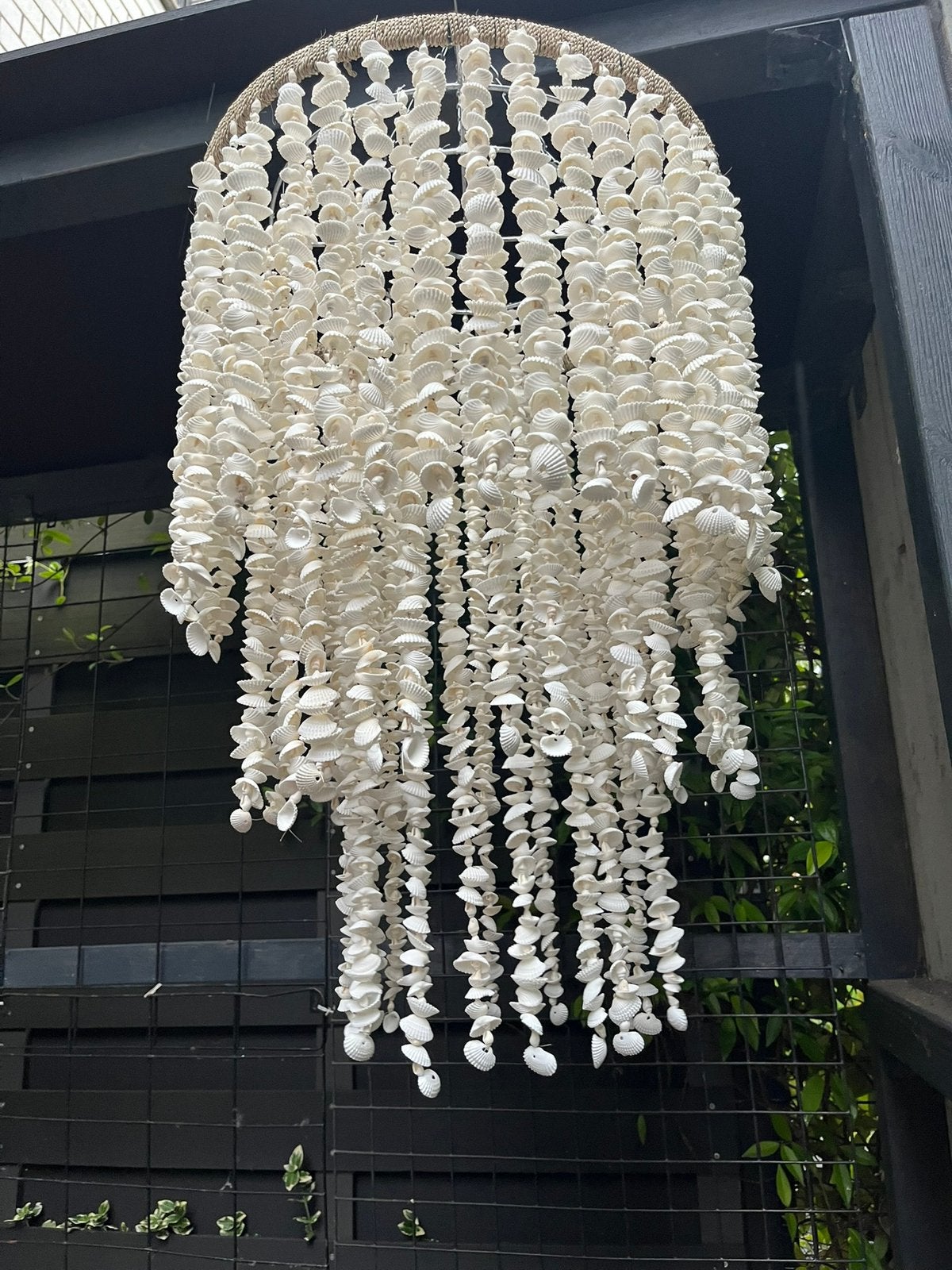 Decoratieve Schelpenhanger - 85cm lang, 4kg, Boho, Nieuw, Ophalen of Verzenden, Natuurlijk materiaal