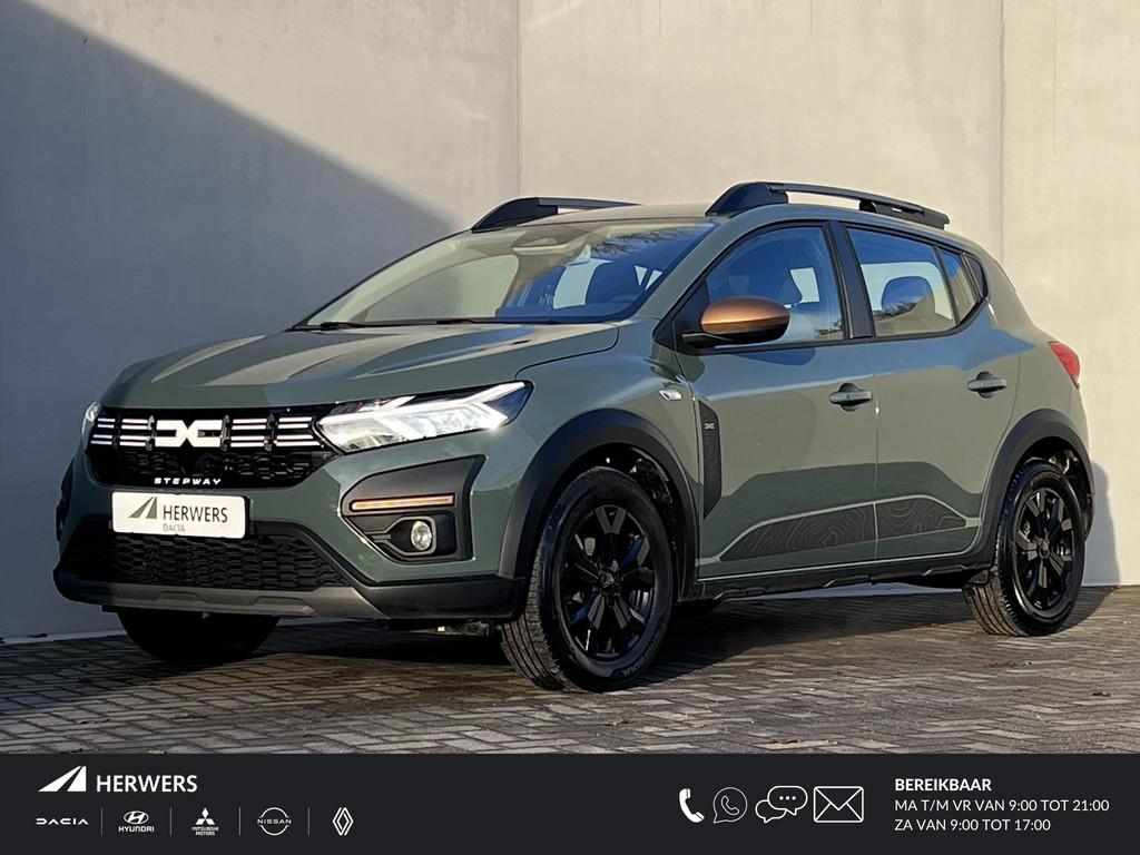 Dacia Sandero Stepway 1.0 TCe 90 Extreme Automaat / Fabrieks, Auto's, Stof, Euro 6, 91 pk, Lichtsensor