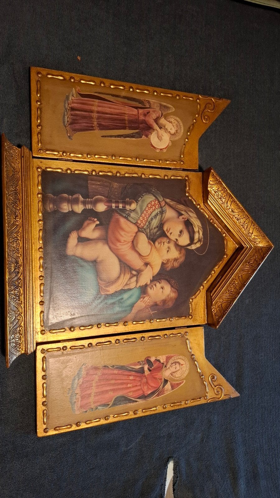 Handgeschilderde icoon van a.a.campos & santos, Ophalen of Verzenden