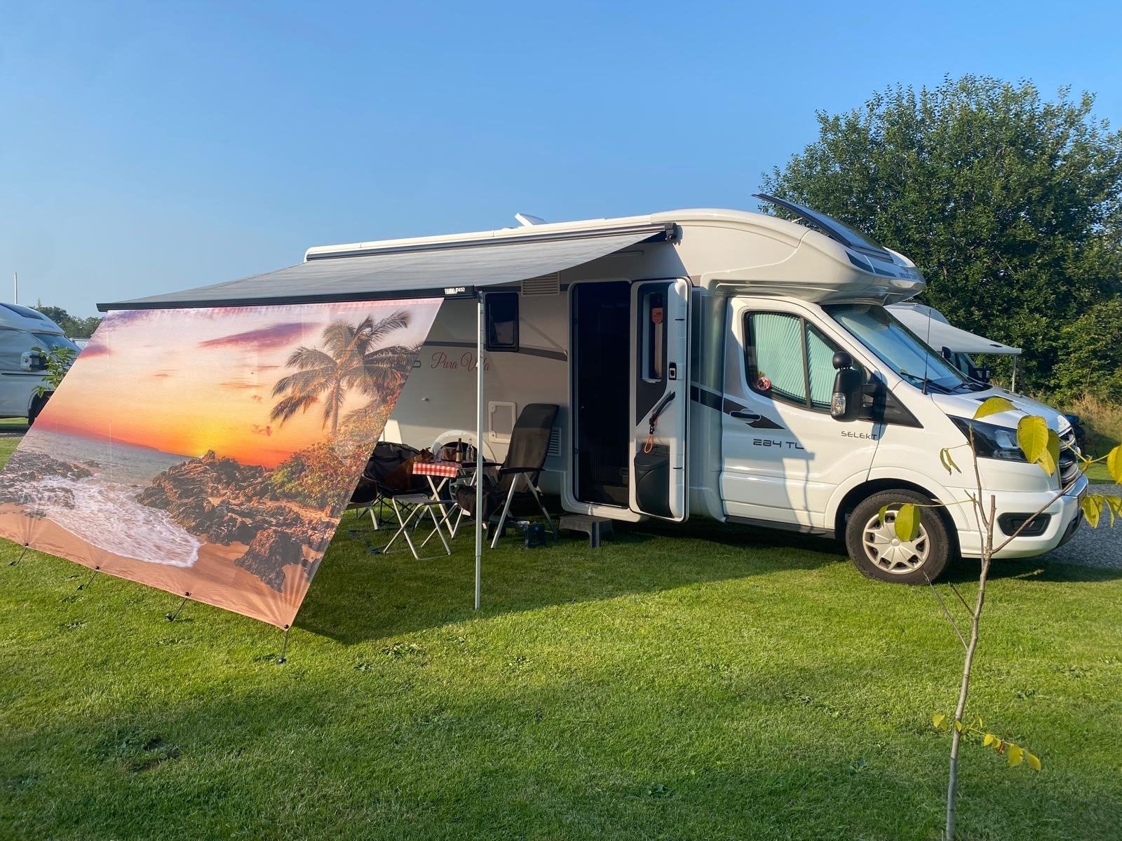 Camper Banner Sunblocker 4 x 2,5 m., Ophalen of Verzenden, Zo goed als nieuw