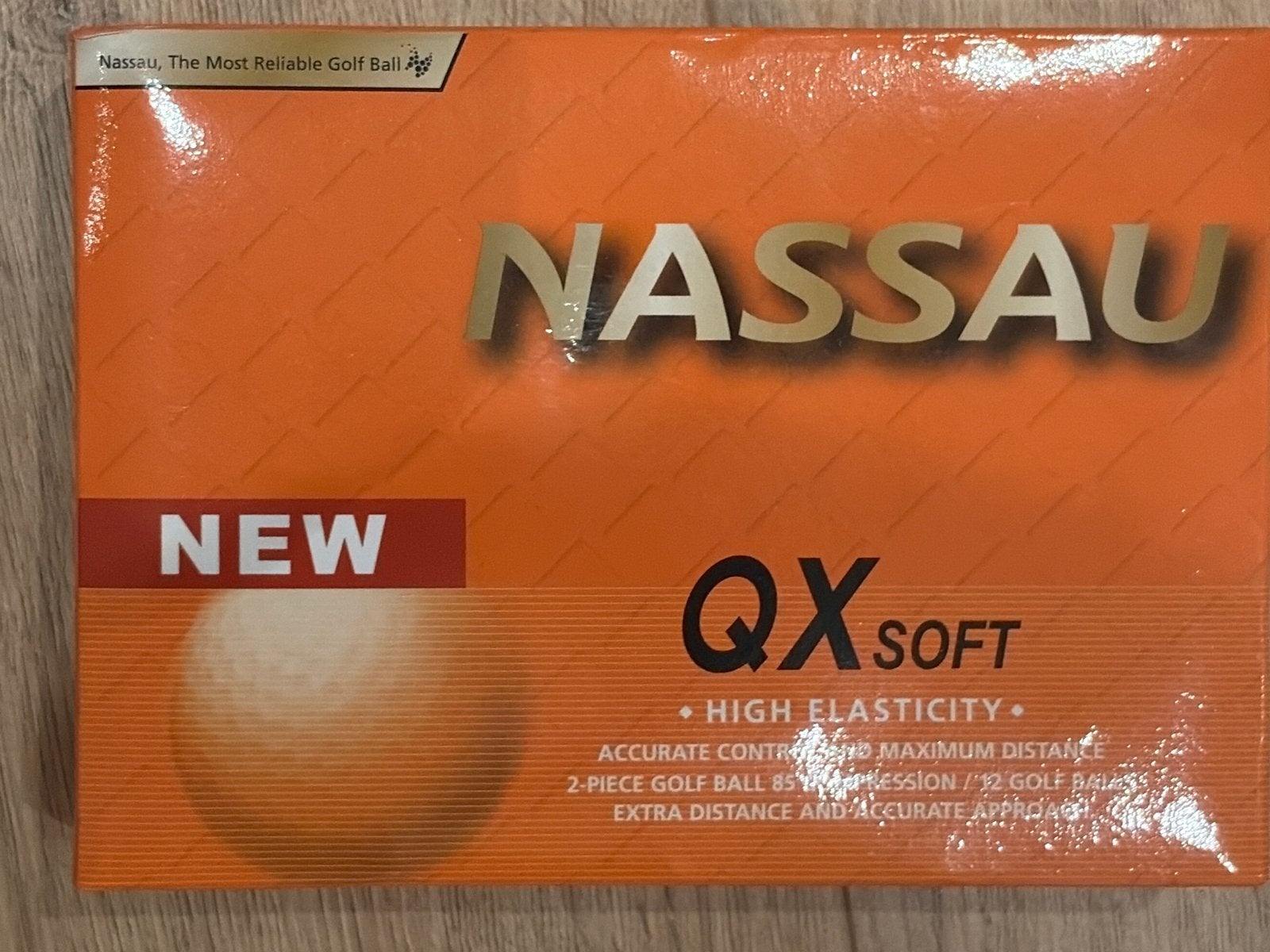Nassau QX Soft Golfballen - Nieuw en Ongebruikt, Ophalen, Nieuw, Bal(len), Overige merken