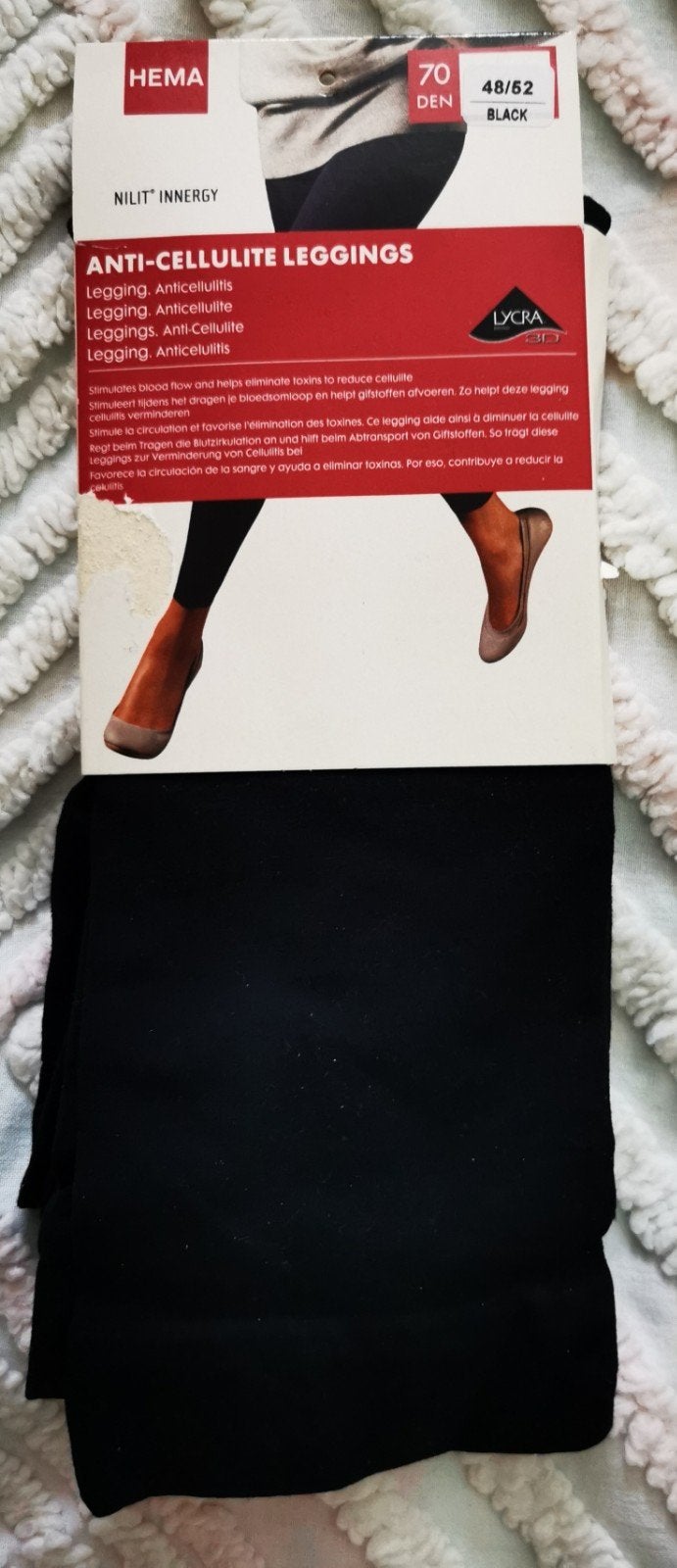 Hema Anti Cellulite Leggings 70 Den Zwart Nieuw Maat 48/52, Kleding | Dames, Leggings, Maillots en Panty's, Zwart, Nieuw, Ophalen of Verzenden