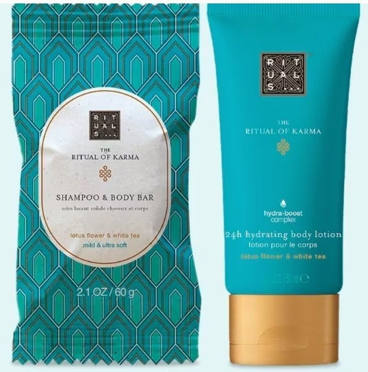 Rituals Karma - shampoo & body bar pakket (Nieuw in doos), Verzenden, Nieuw, Bad & Douche