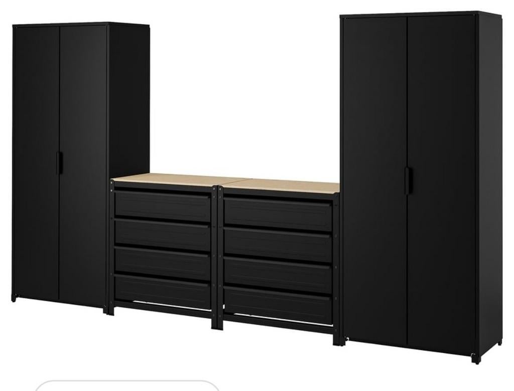 IKEA garagekasten en ladeblokken - Zwart, Ophalen of Verzenden