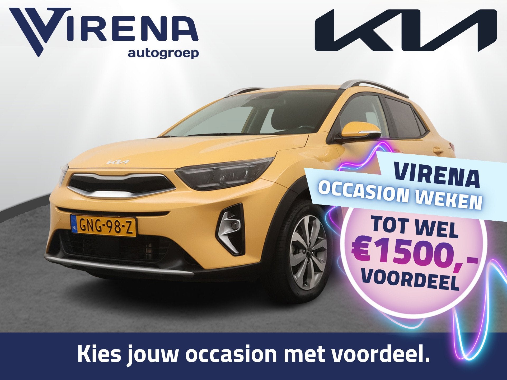 Kia Stonic 1.0 T-GDi MHEV DynamicPlusLine - Stoel/Stuurverwa