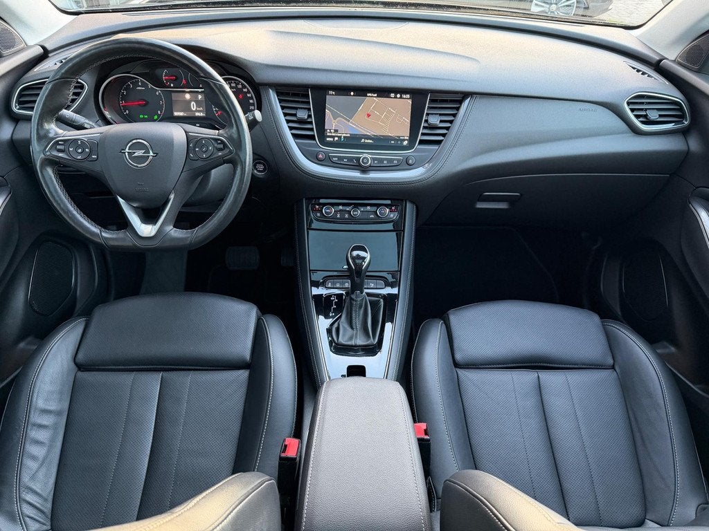 Opel Grandland X 1.6 Turbo Ultimate Aut Panoramadak Full Opt, Auto's, Opel, Gebruikt, Zwart, 4 cilinders, 181 pk