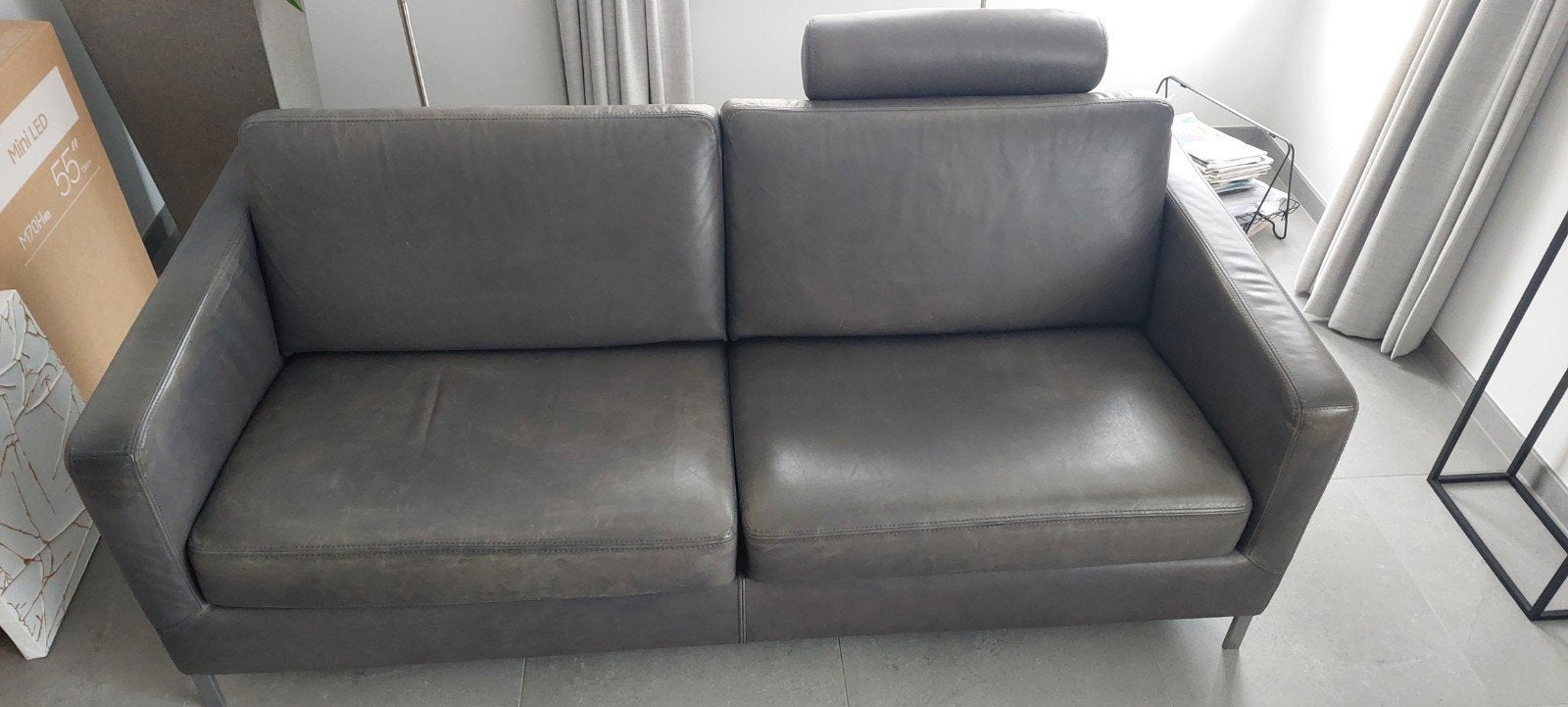 LEREN BANK 2.5 ZITS, Ophalen, 75 tot 100 cm, 200 tot 250 cm